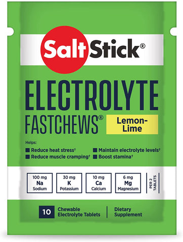 Salt Stick FastChews, 12 paquetes de 10 tabletas de electrolitos masticables