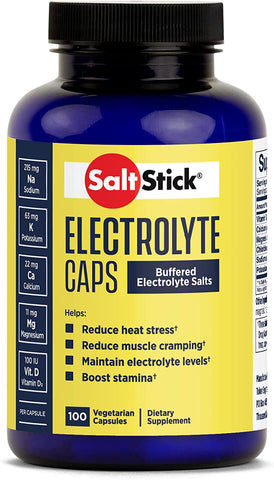 SaltStick Caps, cápsulas de electrolitos de sales (botella con 100 piezas)