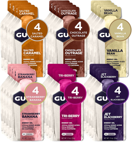 GU Energy Gel Energético con Cafeína (caja con 24 piezas)